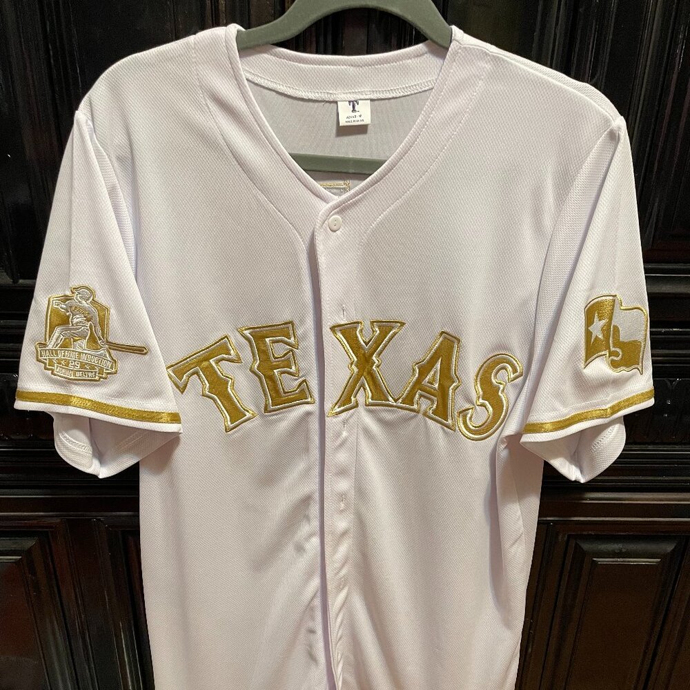 Texas Rangers Adrian Beltre Commerative Hall of Fame Jersey Mens M